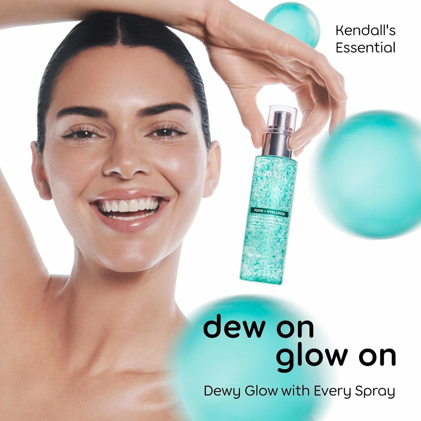 PDRN Collagen Glow Facial Serum Spray, Hydrating Face Mist, Hyaluronic Acid, Dewy Glass Finish, All Skin Types, Instant Plumping Hydration, Firming Care, Korean Skincare, 100Ml