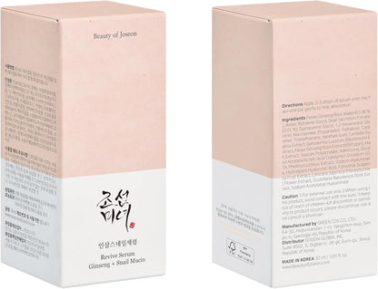 Serum Line Revive Serum Ginseng + Snail Mucin 30Ml, 1Fl Oz.