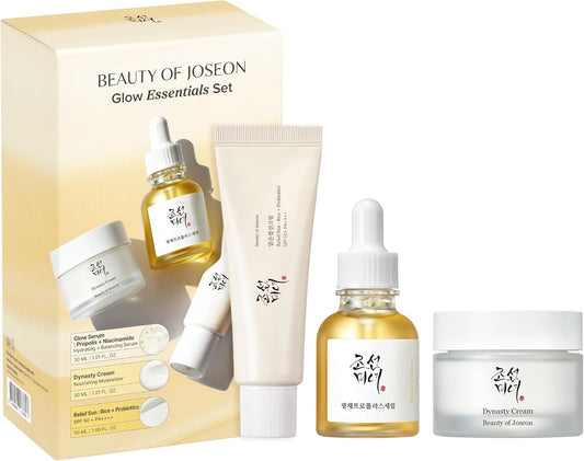 Glow Essentials Set​ㅣRelief Sun + Dynasty Cream + Glow Serum | Daily Korean Skincare Kit