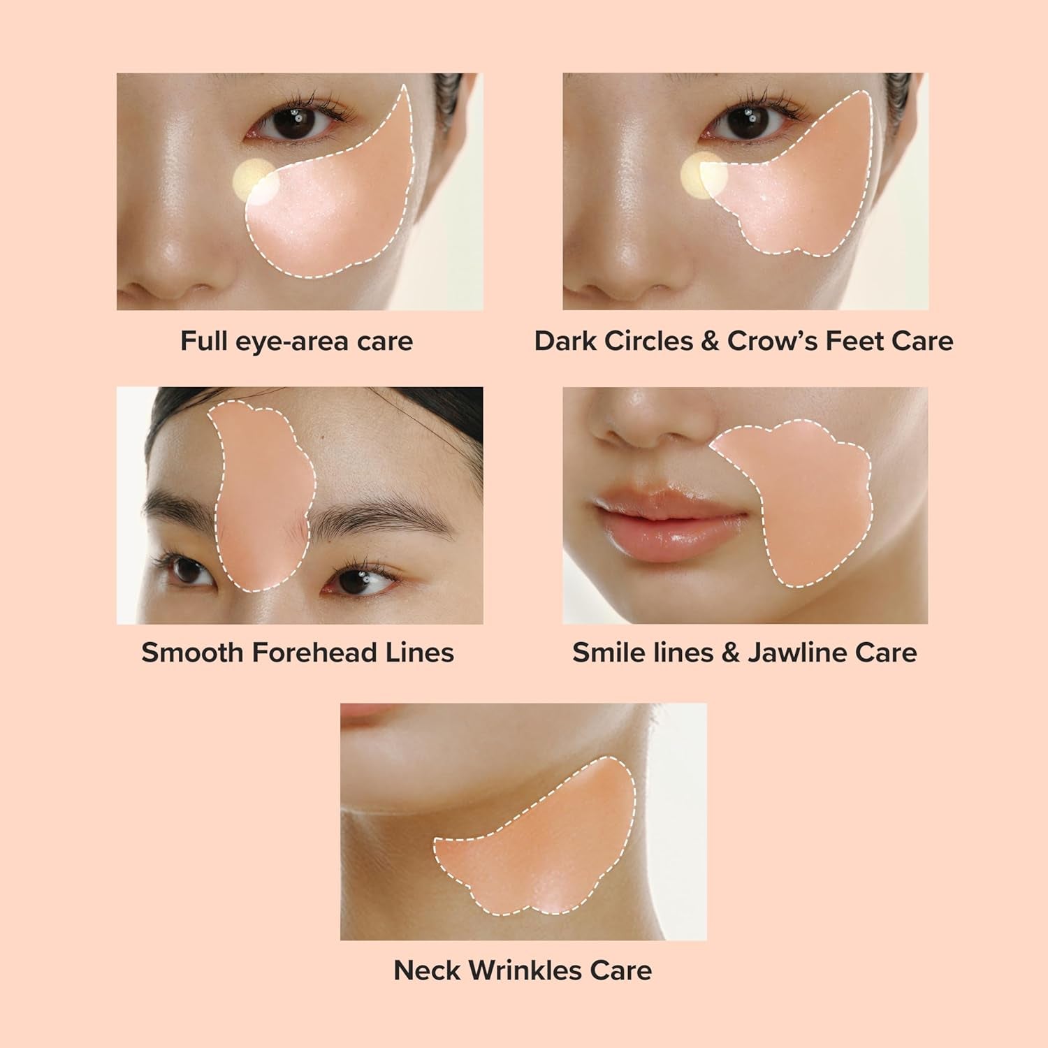 Revive under Eye Patch Retinal Ginseng for Puffy under Eye Bag Masks Collagen Peptide Korean Skincare for Women and Men, 60 Sheets 30 Pairs
