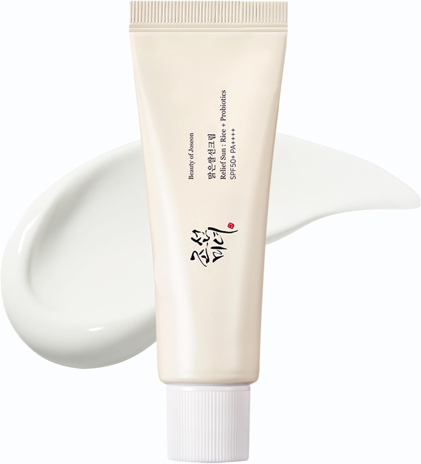 Relief Sun Rice SPF | Daily Korean Skincare and Hydrating Korean Sunscreen, Lightweight, Non-Sticky, and Less White Cast 50 Ml, 1.69 Fl. Oz.