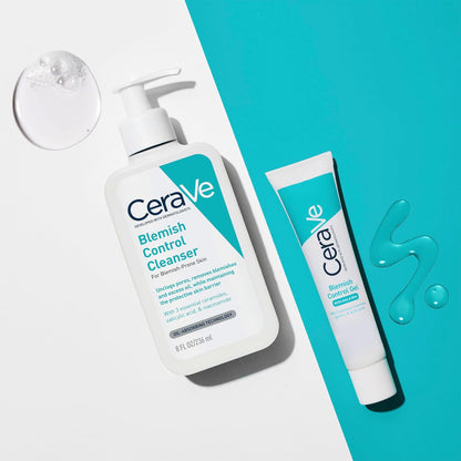 Cerave Blemish Control Gel Moisturiser with 2% Salicylic Acid, Niacinamide, & 3 Essential Ceramides, Blemish-Prone Skin, Dermatologist Developed, 40Ml