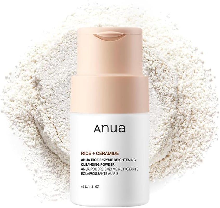 Rice Enzyme Brightening Cleansing Powder, Exfoliating Powder-To-Foam Cleanser, Smooth Texture & Clarity, Hydrating & Gentle Formula, Korean Skincare, 1.41 Fl.Oz