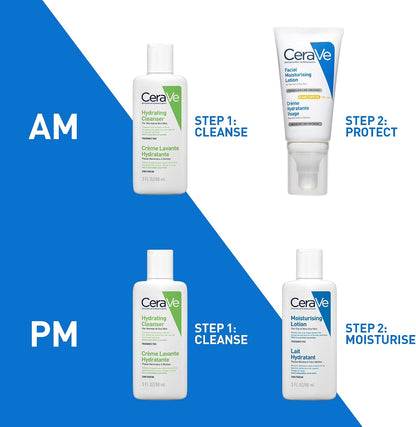 Cerave Hydrating Cleanser, for Normal to Dry Skin, Contains Hyaluronic Acid and 3 Essential Ceramides, Facial Cleanser for Sensitive Skin, Cerave Skin Care Face Wash