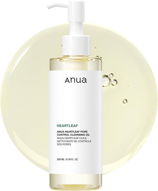 Heartleaf Pore Control Cleansing Oil, Pore Cleanser, Sebum Care, Gentle Melting Oil Cleanser for Face, Safe for All Skin Type, Daily Hydrating Makeup Remover, Korean Skin Care. 6.76Fl.Oz