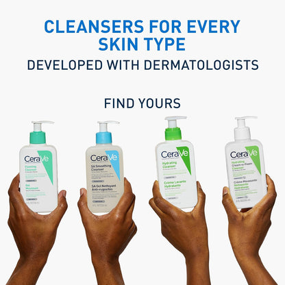 Cerave Hydrating Cleanser, for Normal to Dry Skin, Contains Hyaluronic Acid and 3 Essential Ceramides, Facial Cleanser for Sensitive Skin, Cerave Skin Care Face Wash