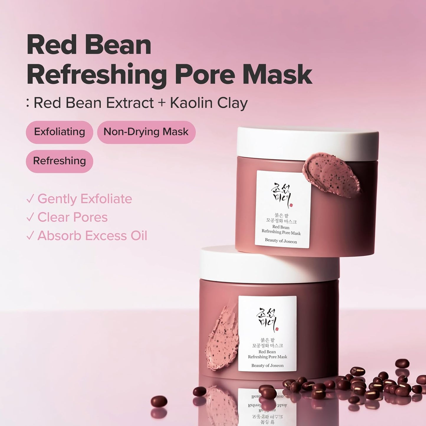 Red Bean Refreshing Pore Mask 140Ml, 4.73Fl.Oz