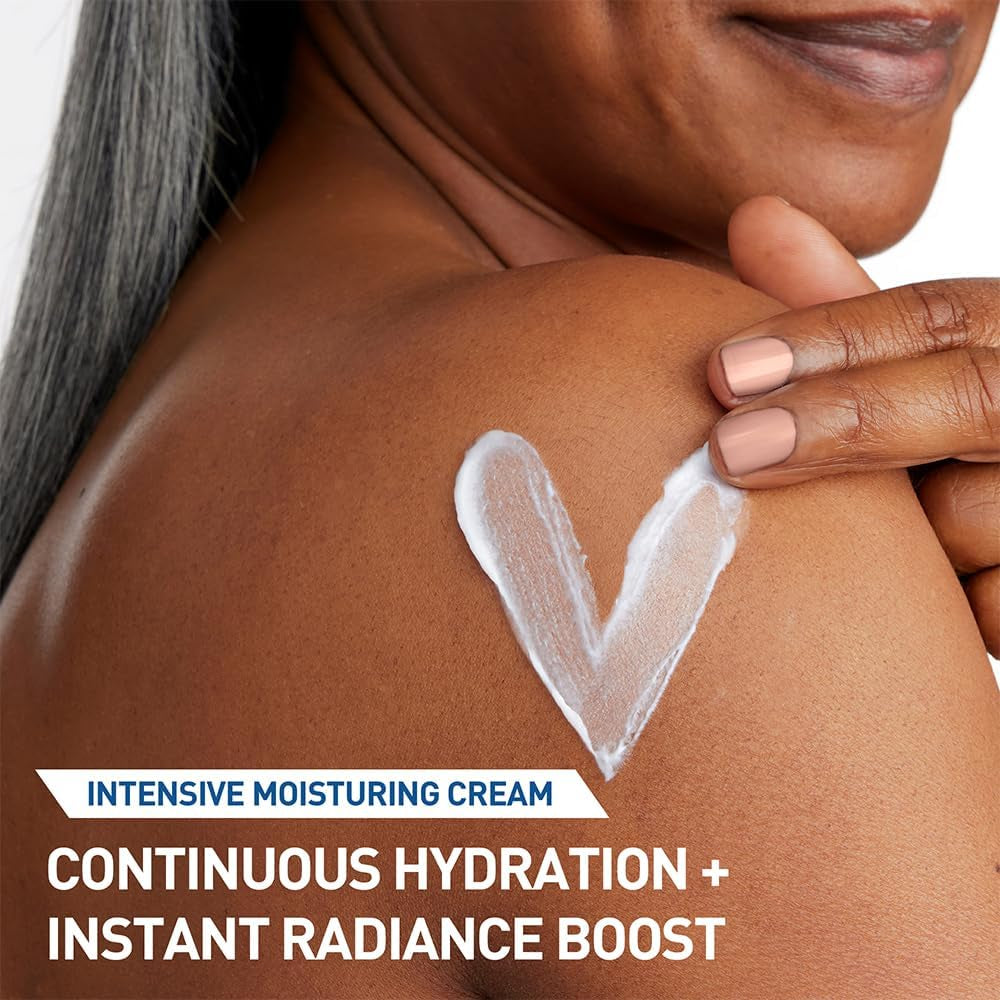 Cerave Intensive Moisturising Cream, Body Moisturiser with Hyaluronic Acid, 3 Essential Ceramides, Dry Skin Moisturiser Skin Care, Itch-Relief Cream, 340G