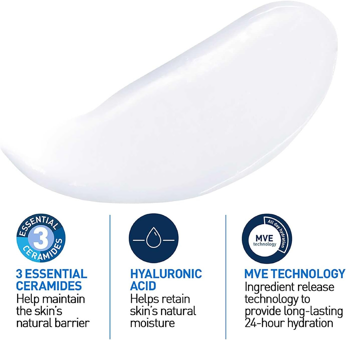 Cerave Moisturising Lotion with Ceramides for Normal to Dry Skin, 473Ml | Lighweight Daily Hydrating Face & Body Moisturiser with Hyaluronic Acid, MVE Technology. Fragrance-Free.