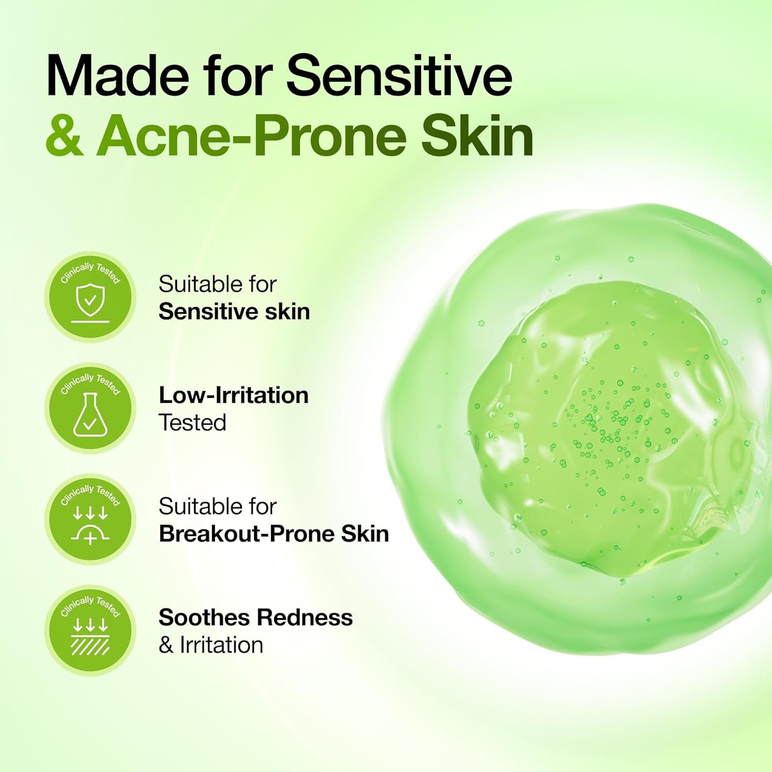 Azelaic Acid 10 Hyaluron Redness Soothing Serum, Facial Serum for Blemish-Prone & Oily-Prone Skin, Lightweight & Hydrating Blemish Care, Hyaluronic Acid, Korean Skincare, 30Ml