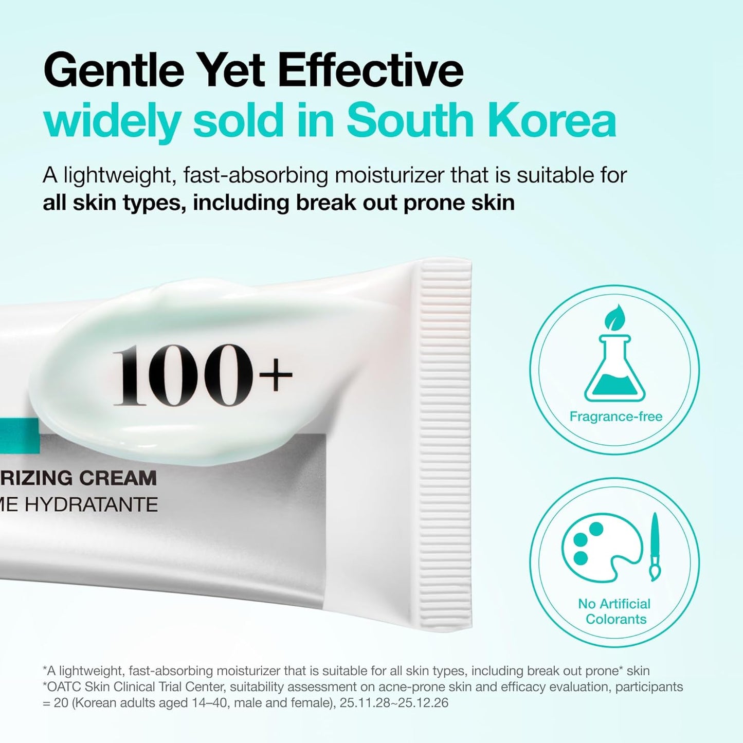 PDRN Hyaluronic Acid 100 Moisturizing Cream, Lightweight, Non-Greasy Hydrating Face Moisturizer with Salmon DNA for Glass Skin, Korean Skincare, 2.02 Fl.Oz