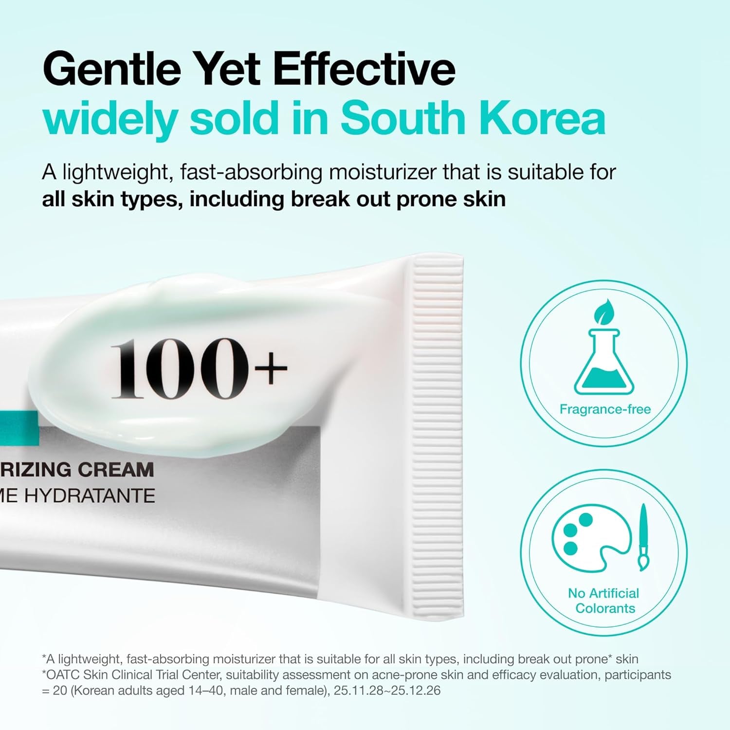 PDRN Hyaluronic Acid 100 Moisturizing Cream, Lightweight, Non-Greasy Hydrating Face Moisturizer with Salmon DNA for Glass Skin, Korean Skincare, 2.02 Fl.Oz