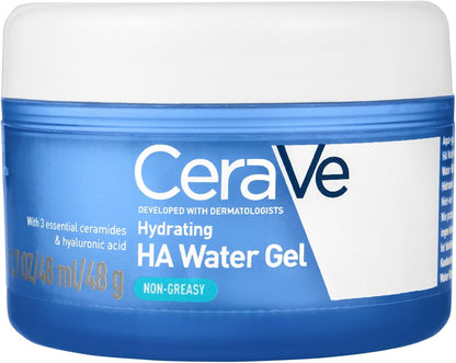 Cerave Hydrating Hyaluronic Acid Water Gel for Plumping Hydration with Ceramides, Hyaluronic Acid & Niacinamide, Ultra-Light Facial Moisturising Lotion, 48G