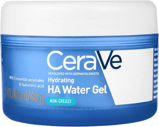 Cerave Hydrating Hyaluronic Acid Water Gel for Plumping Hydration with Ceramides, Hyaluronic Acid & Niacinamide, Ultra-Light Facial Moisturising Lotion, 48G