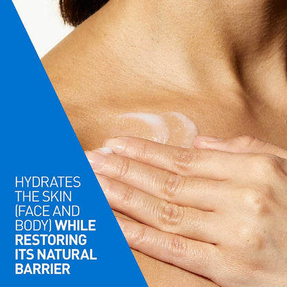 Cerave Moisturising Lotion with Ceramides for Normal to Dry Skin, 473Ml | Lighweight Daily Hydrating Face & Body Moisturiser with Hyaluronic Acid, MVE Technology. Fragrance-Free.
