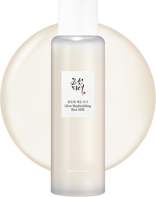 Glow Replenishing Rice Milk Toner Deep Hydration and Oil Control with Rice Extract Hydrating Korean Milky Toner for All Skin Types, 150Ml