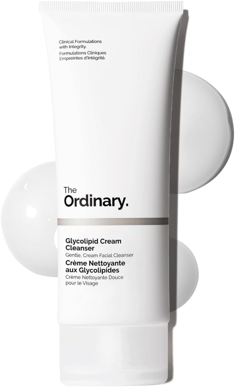 The Ordinary Glycolipid Cream Cleanser, Gentle Makeup Removal with Plant-Derived Glycolipid Agents, 150Ml