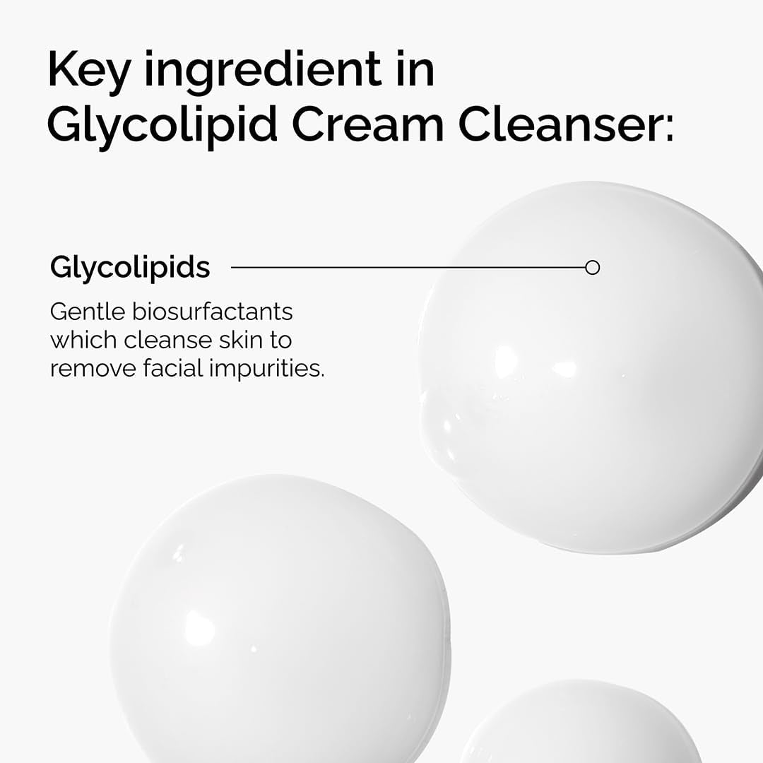 The Ordinary Glycolipid Cream Cleanser, Gentle Makeup Removal with Plant-Derived Glycolipid Agents, 150Ml