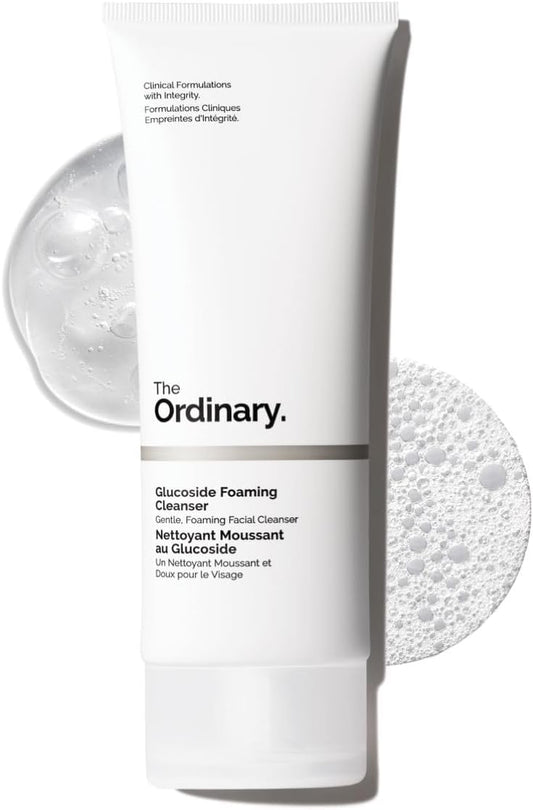 The Ordinary Glucoside Foaming Cleanser, Gentle Foaming Face Wash for All Skin Types Including Sensitive Skin, 150Ml