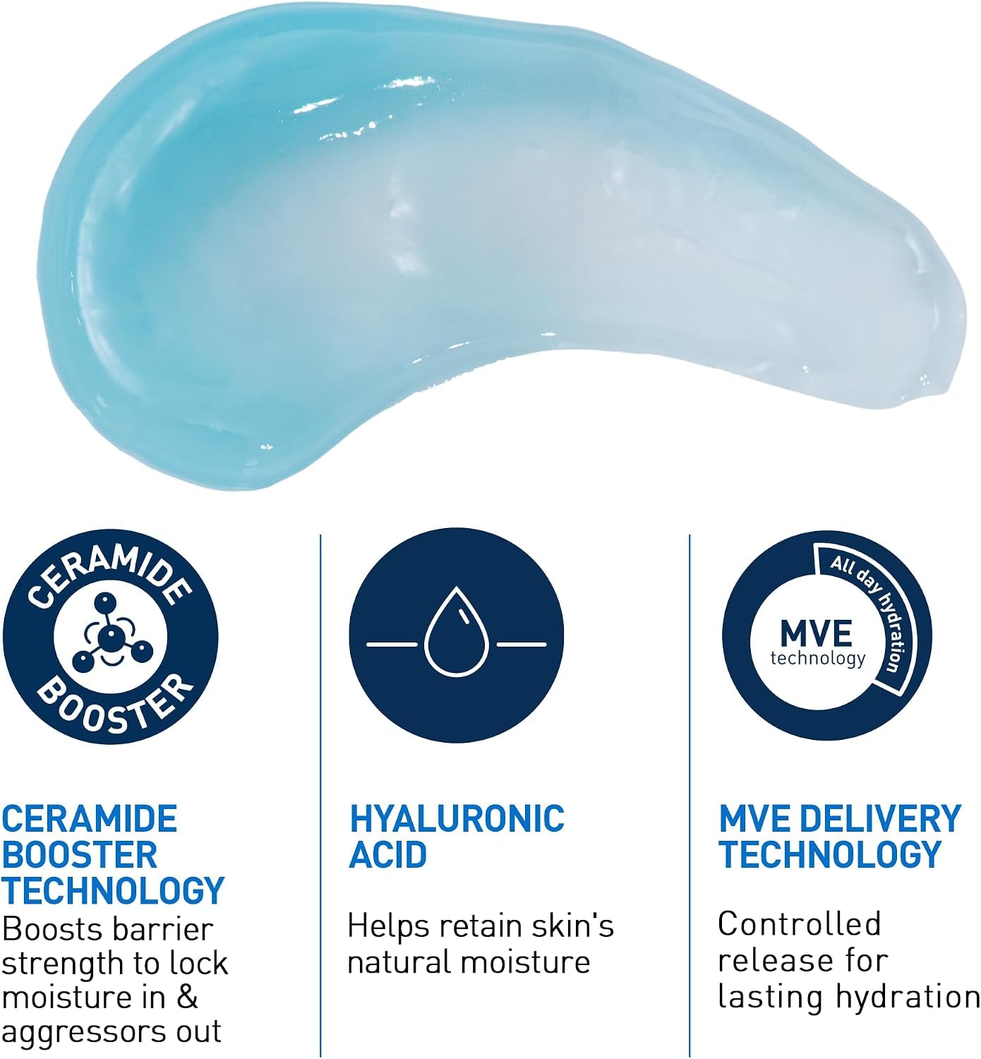 Cerave Hydrating Hyaluronic Acid Water Gel for Plumping Hydration with Ceramides, Hyaluronic Acid & Niacinamide, Ultra-Light Facial Moisturising Lotion, 48G
