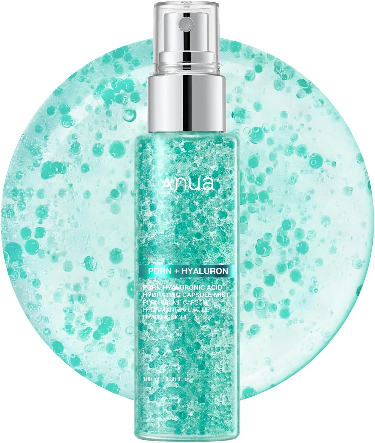 PDRN Collagen Glow Facial Serum Spray, Hydrating Face Mist, Hyaluronic Acid, Dewy Glass Finish, All Skin Types, Instant Plumping Hydration, Firming Care, Korean Skincare, 100Ml