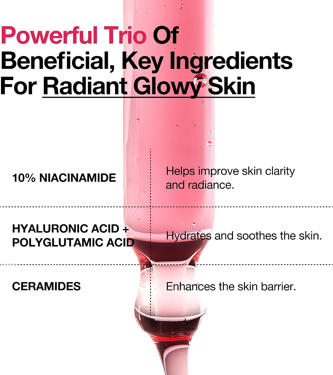 Niacinamide 10 + TXA 4 Serum, Dark Spot Care, Hyaluronic Acid, Tranexamic Acid, Lightweight & Hydrating All-In-One Daily Facial Serum for Glass Skin, Korean Skincare, 30Ml
