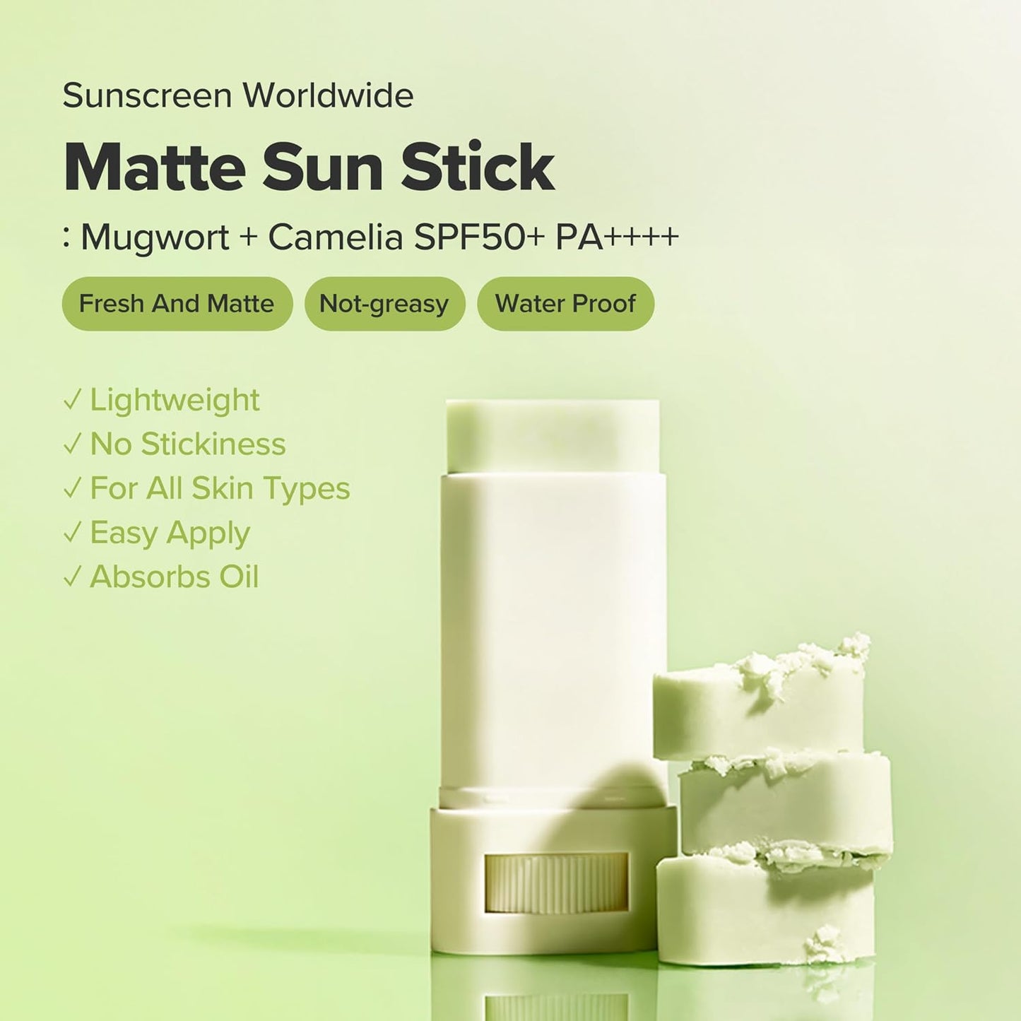 Matte Sun Stick : Mugwort+Camelia(18G, 0.63Fl.Oz)
